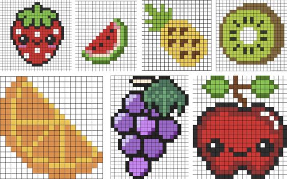 graphiques de fruits au point de croix 2