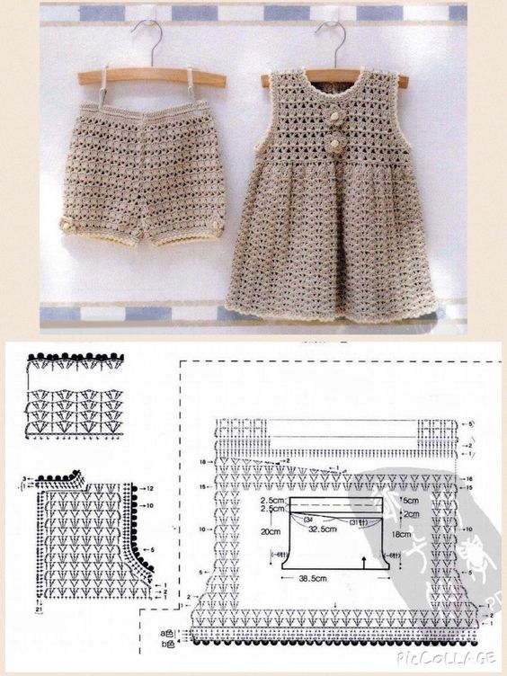 graphiques de robe pour enfants au crochet 4