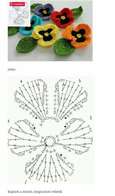 graphismes de boucles oreilles au crochet avec des fleurs 7