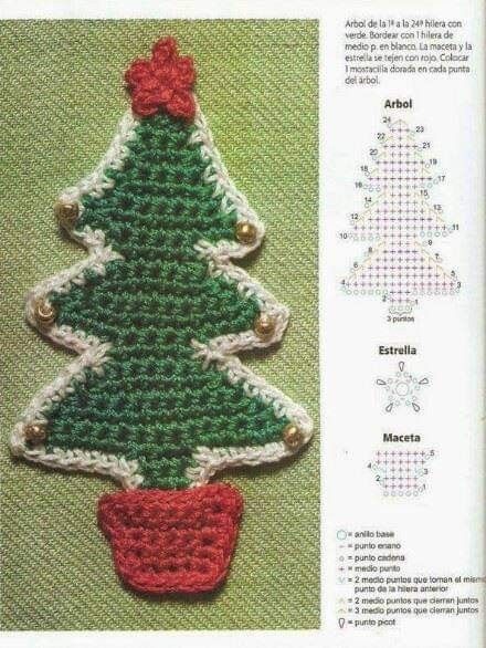 grilles de crochet pour sapin de noel 8