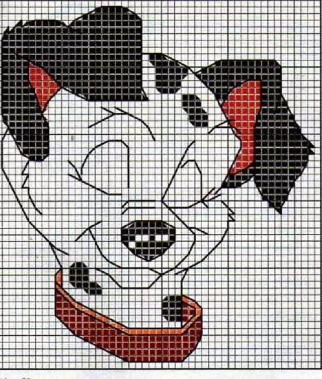 grilles de point de croix chiens 2