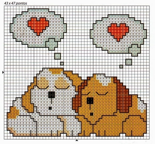 grilles de point de croix chiens 5