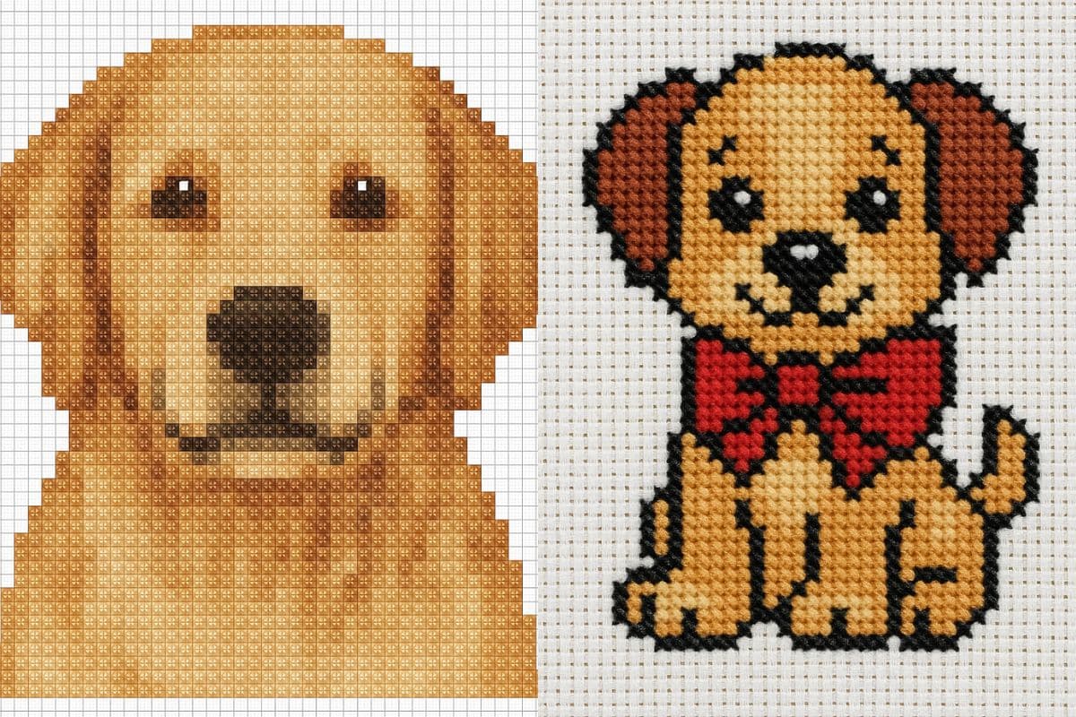 grilles de point de croix chiens 6