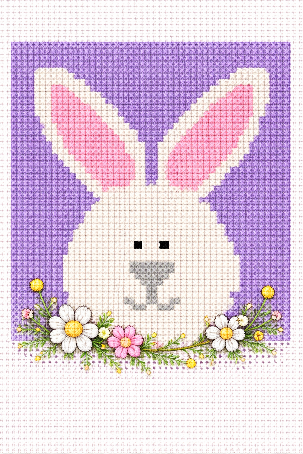 Grilles de point de croix lapin : motifs adorables et idées créatives pour broder autrement grilles de point de croix lapin 1