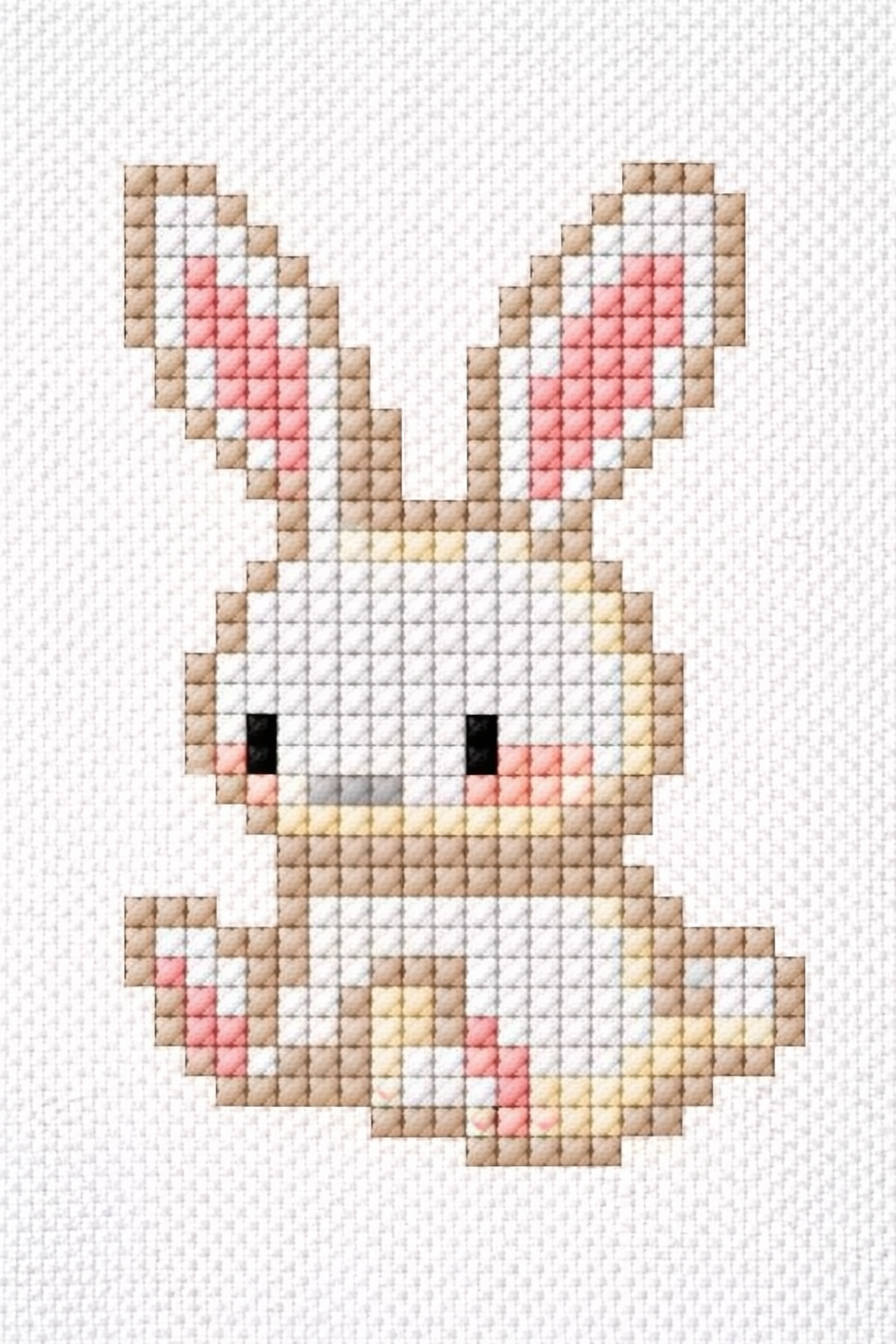 grilles de point de croix lapin 6