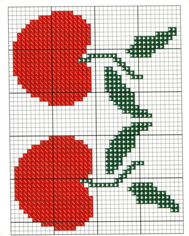 grilles de point de croix pour serviettes 2