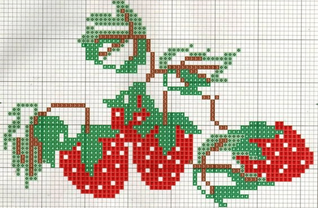 grilles de point de croix pour serviettes 4