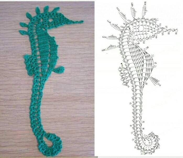 grilles hippocampes au crochet 4