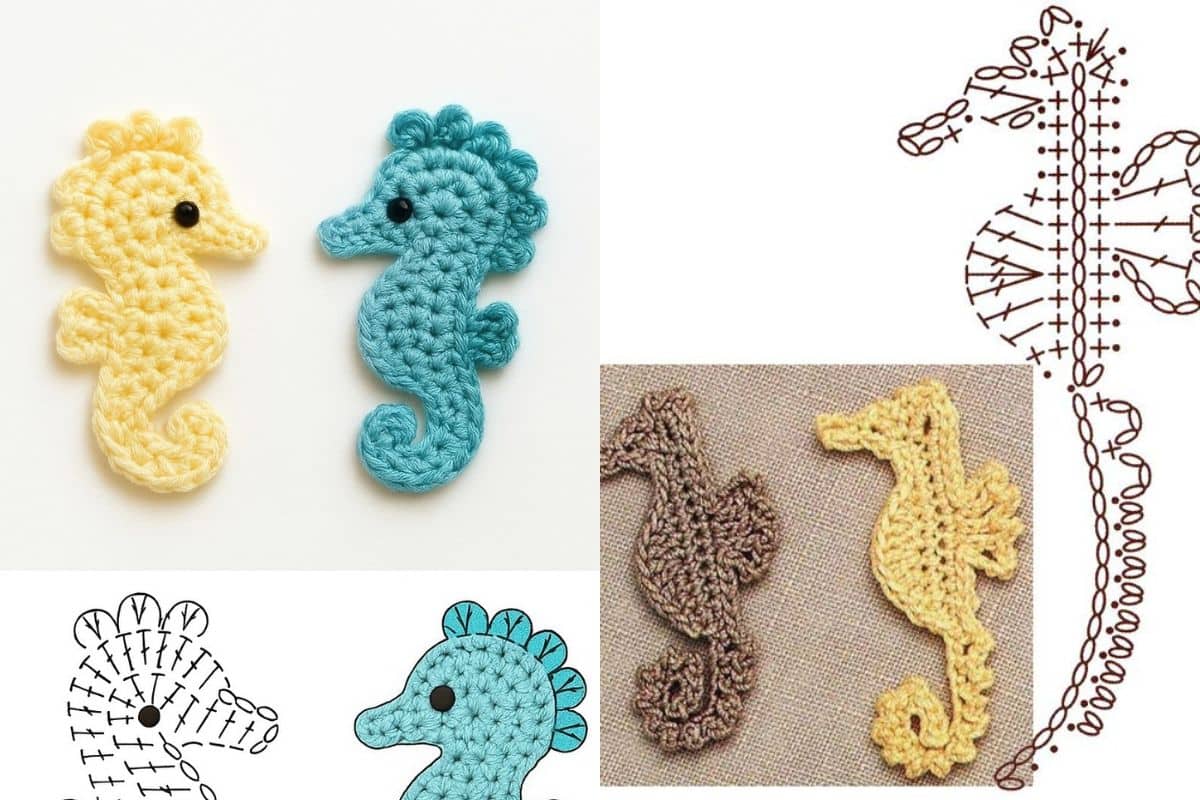 grilles hippocampes au crochet 6