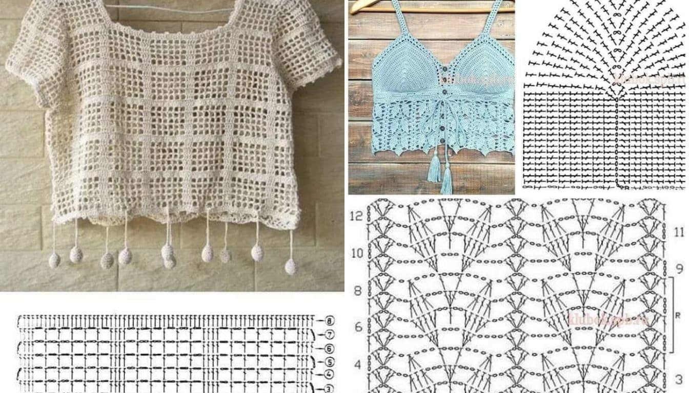 hauts en crochet parfaits pour un look de soiree 6