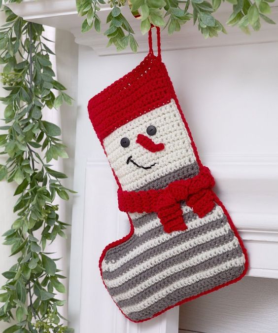 idees chaussettes crochet noel 8