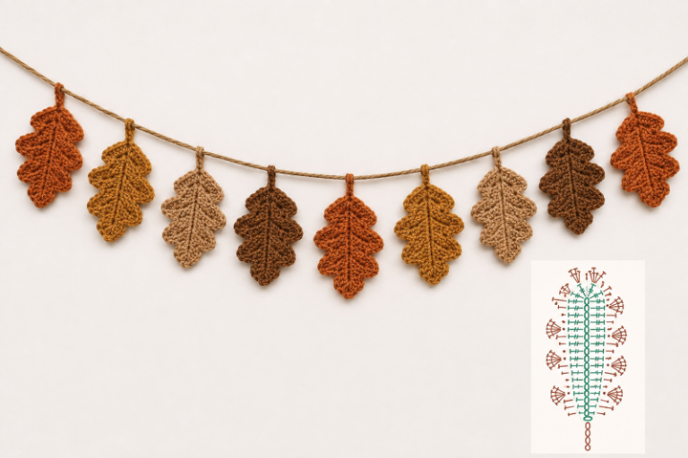 idees creatives de guirlandes automne au crochet 1