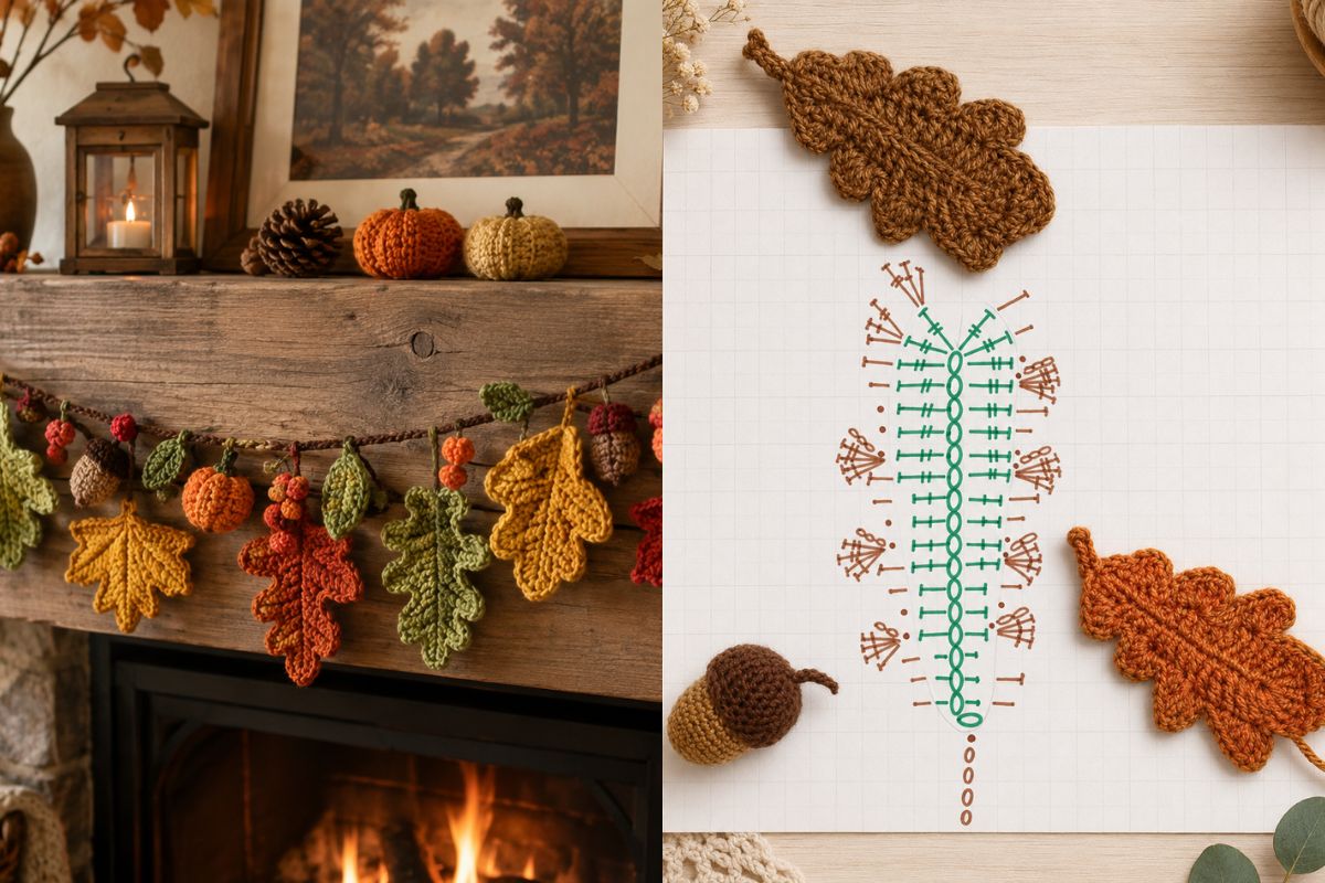 idees creatives de guirlandes automne au crochet