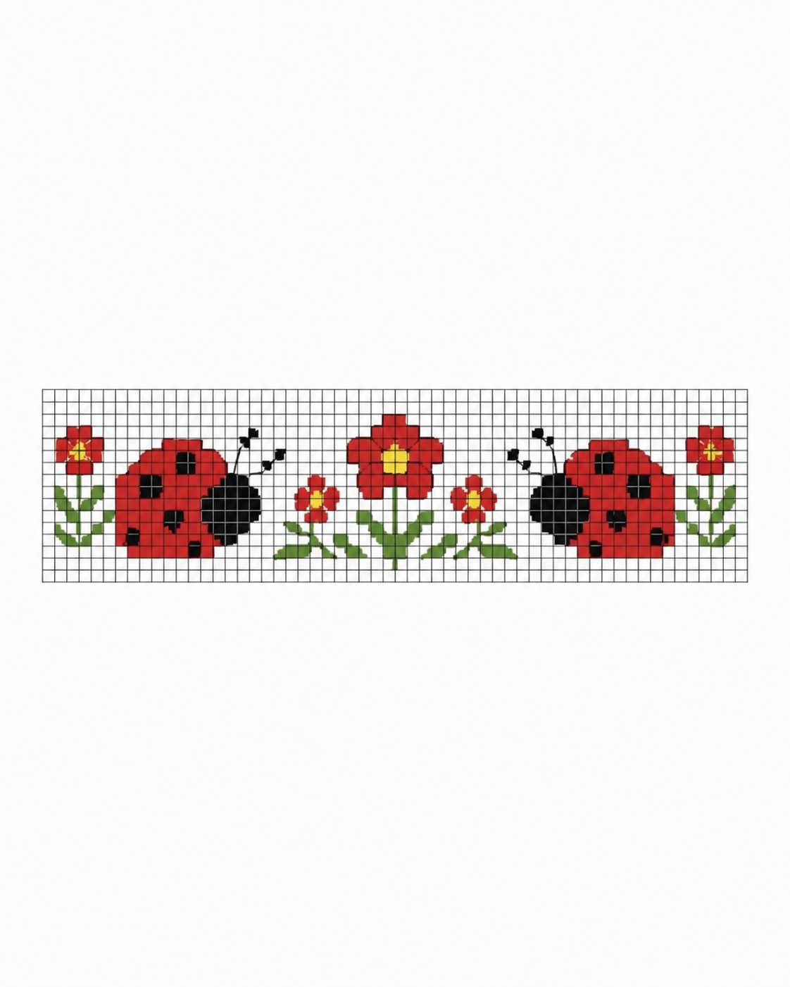 idees creatives de point de croix coccinelle 1