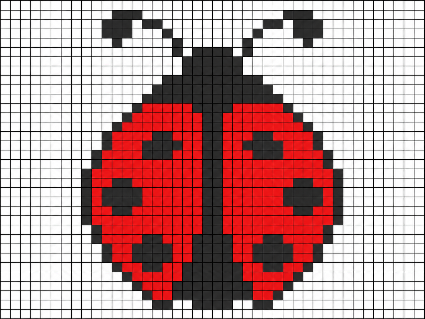 idees creatives de point de croix coccinelle 2