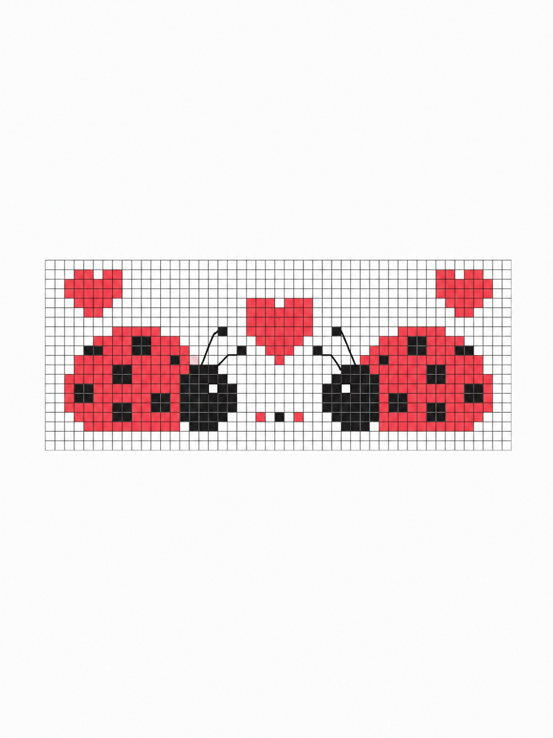 idees creatives de point de croix coccinelle 6