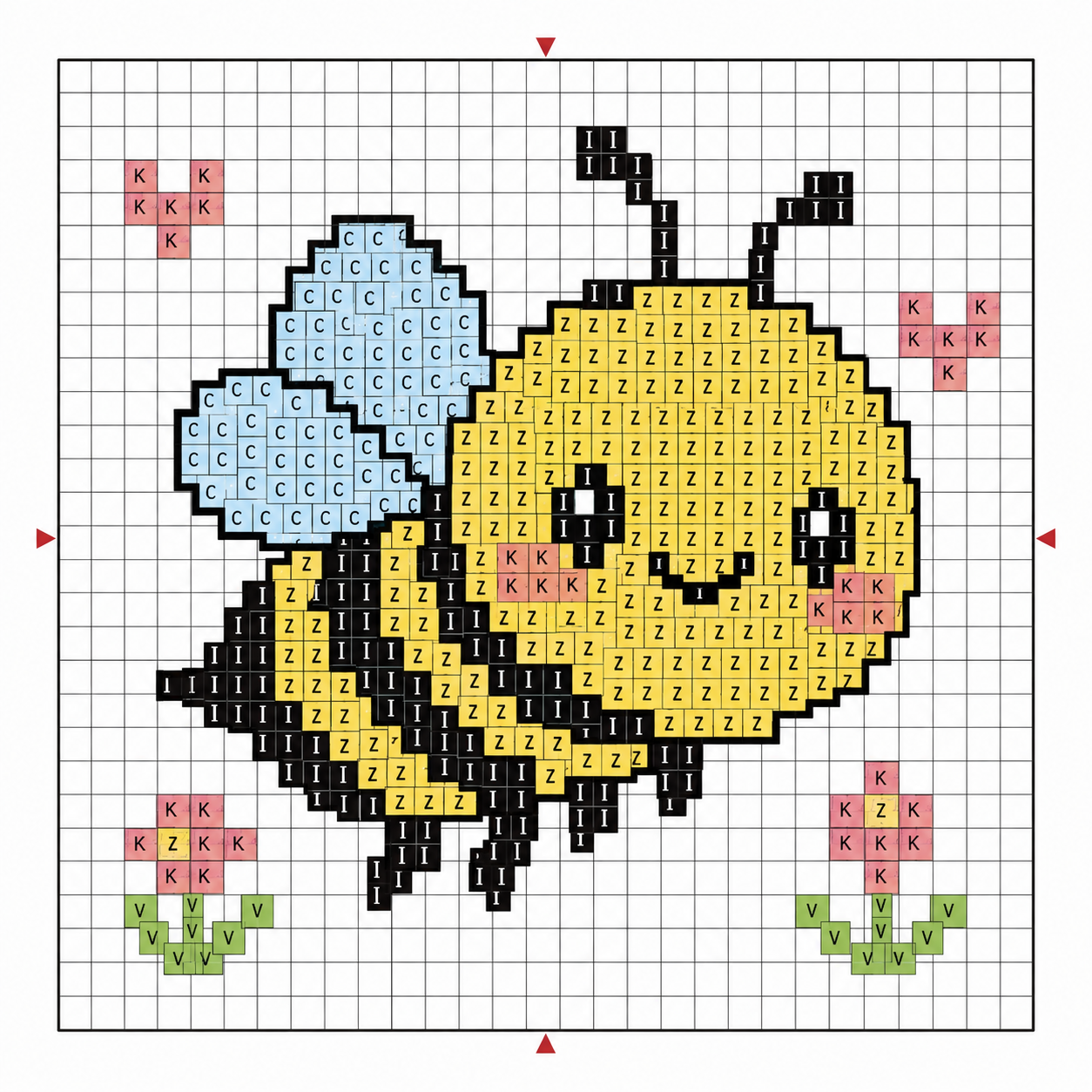 idees creatives de point de croix sur le theme des abeilles 1