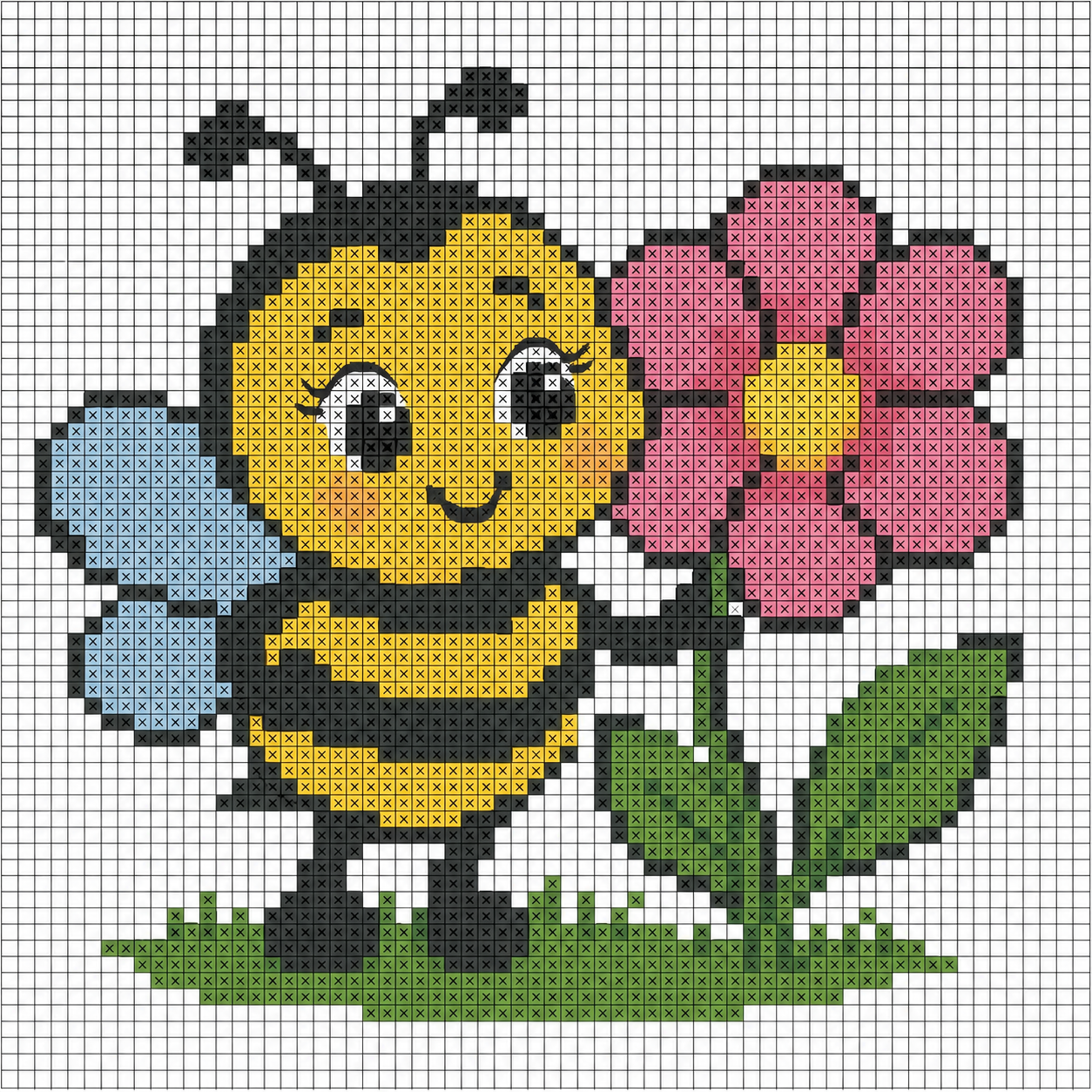 idees creatives de point de croix sur le theme des abeilles 3