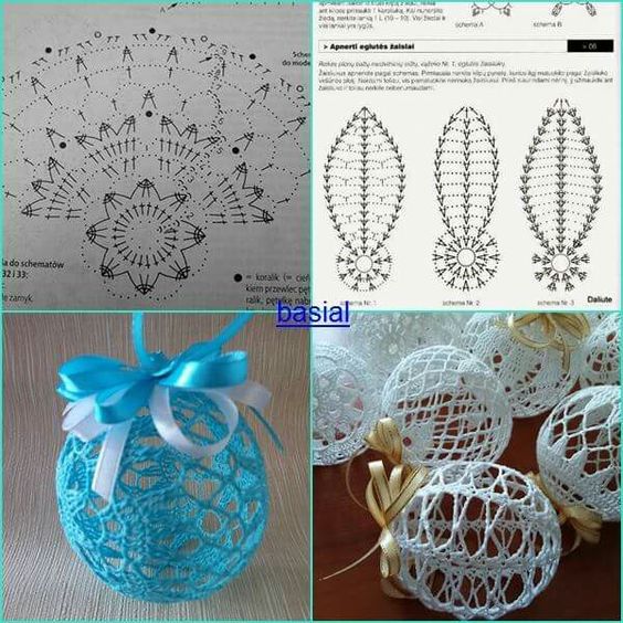 idees creatives pour des boules de noel au crochet 12