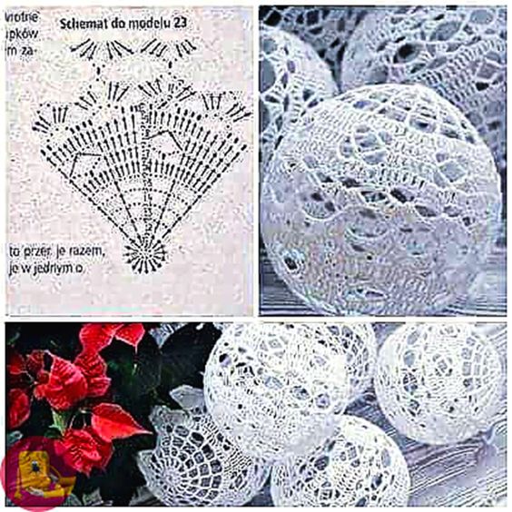 idees creatives pour des boules de noel au crochet 3