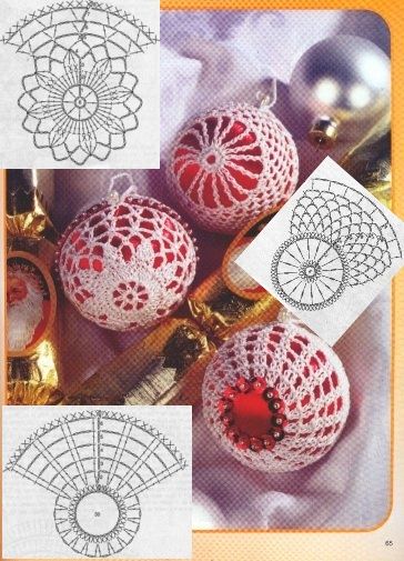 idees creatives pour des boules de noel au crochet 5