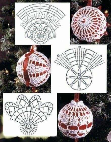 idees creatives pour des boules de noel au crochet 6