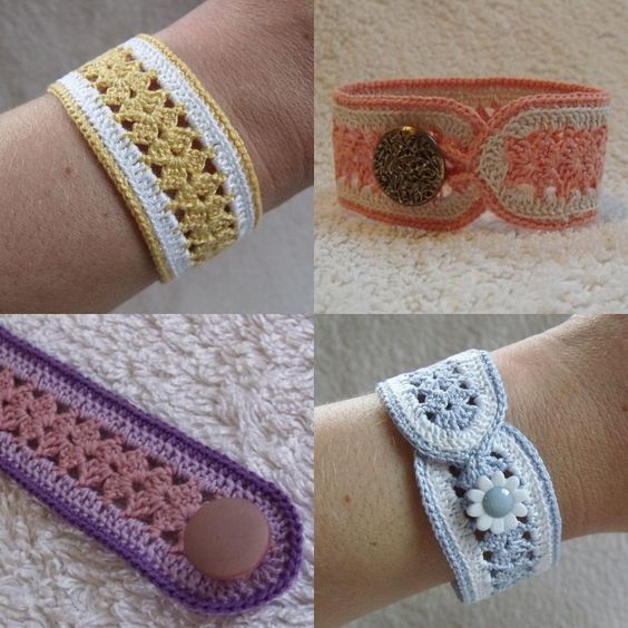 idees de bracelets au crochet 6
