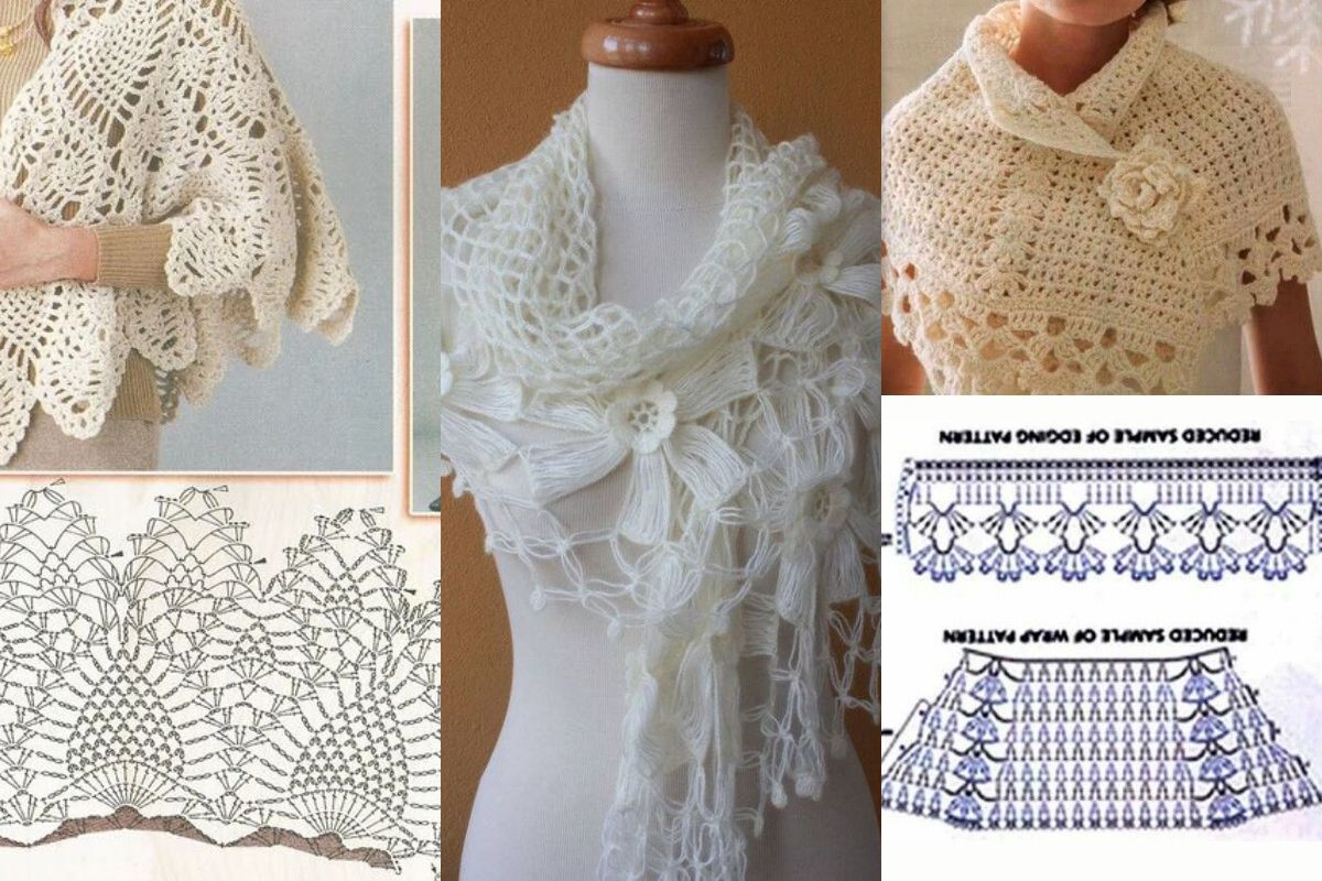 idees de chales de mariage au crochet elegants 10