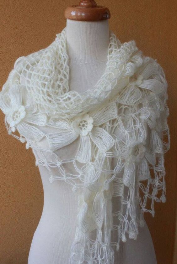 idees de chales de mariage au crochet elegants 6