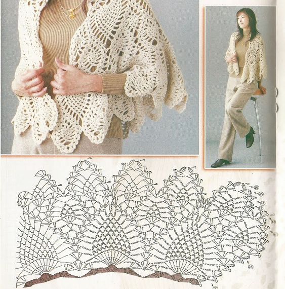 idees de chales de mariage au crochet elegants 9