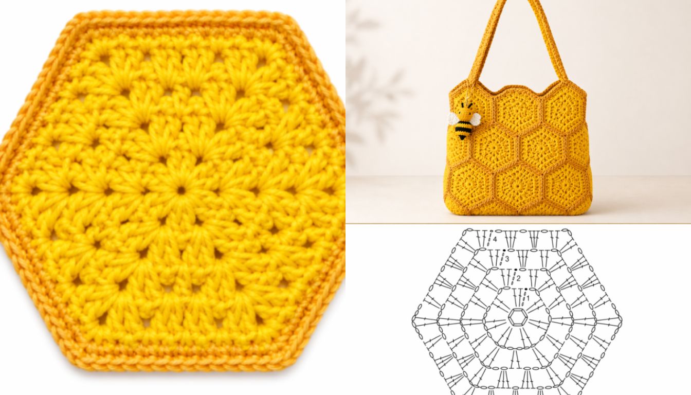 idees de crochet en nid abeille 1