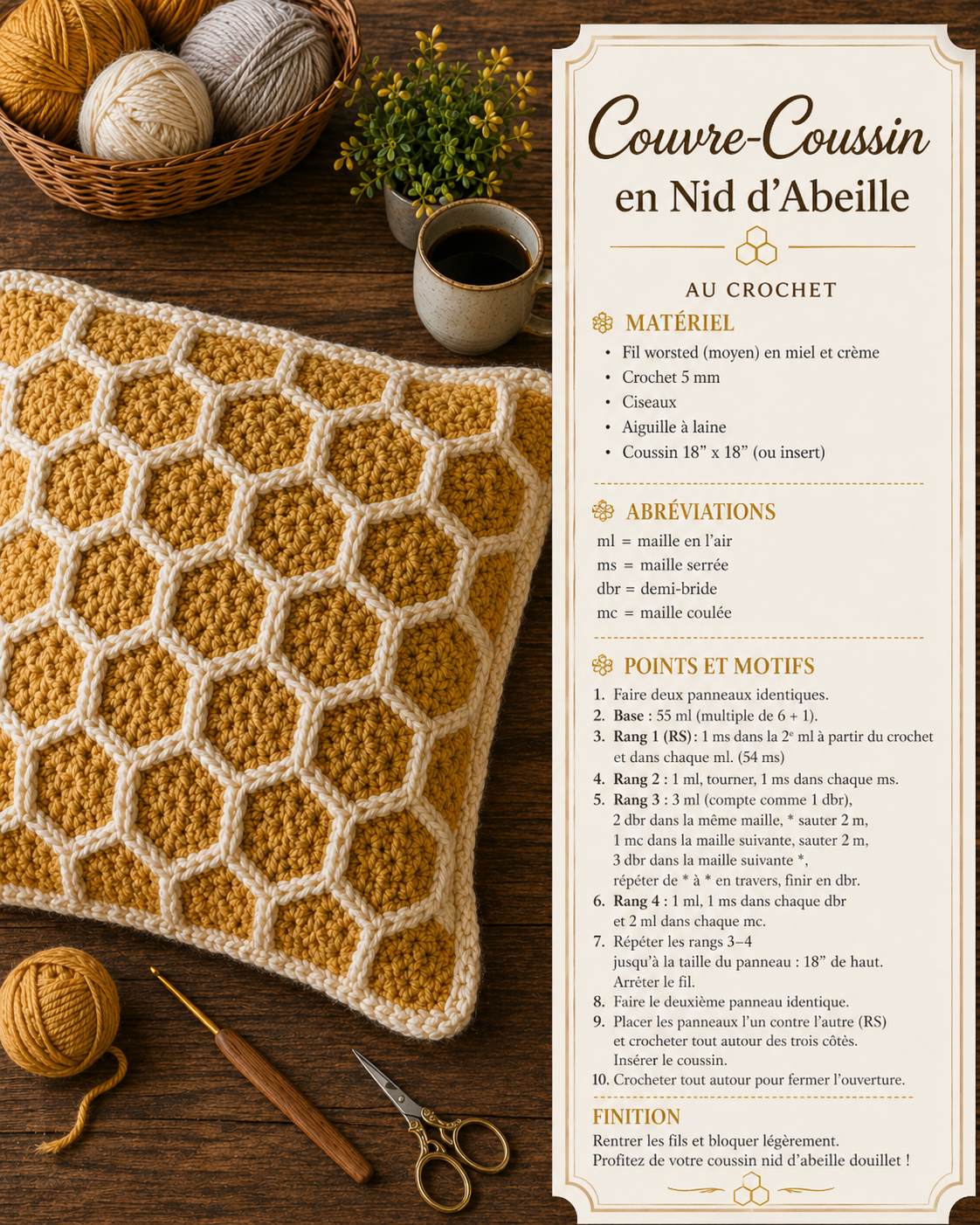 idees de crochet en nid abeille 4