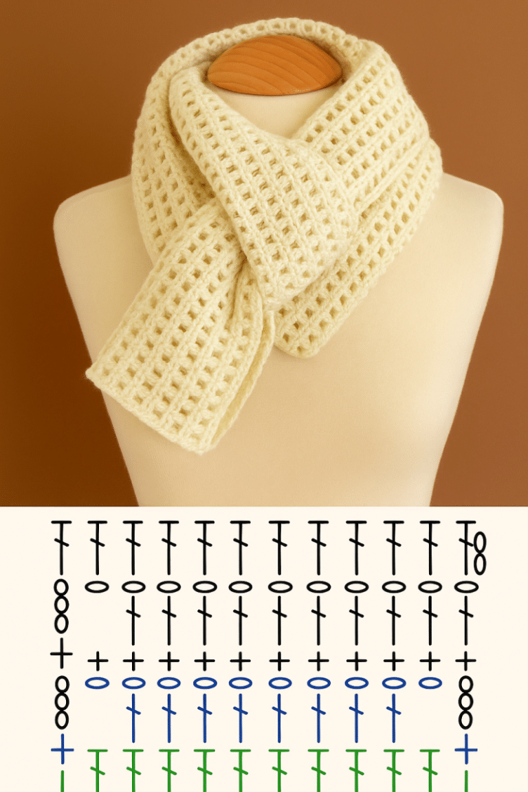 idees de foulards et de cache cou au crochet 6