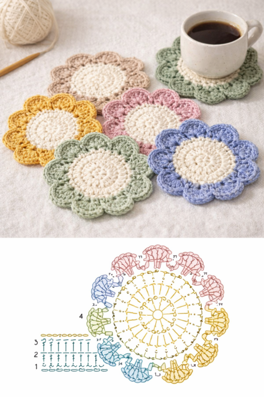 idees de jolis dessous de plat au crochet 2