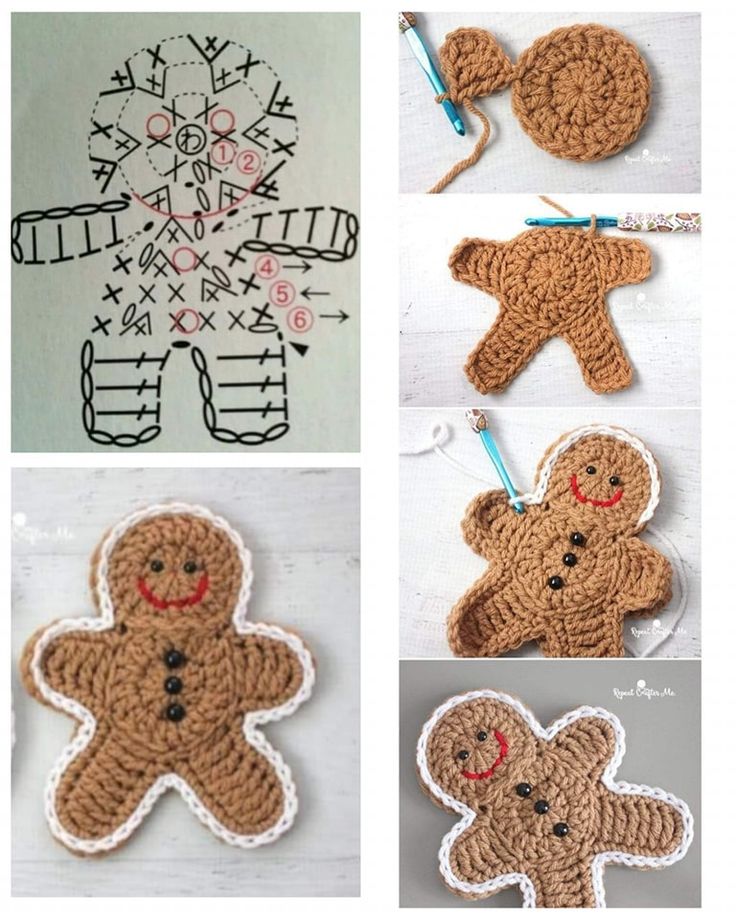 idees de noel au crochet en pain epice 2