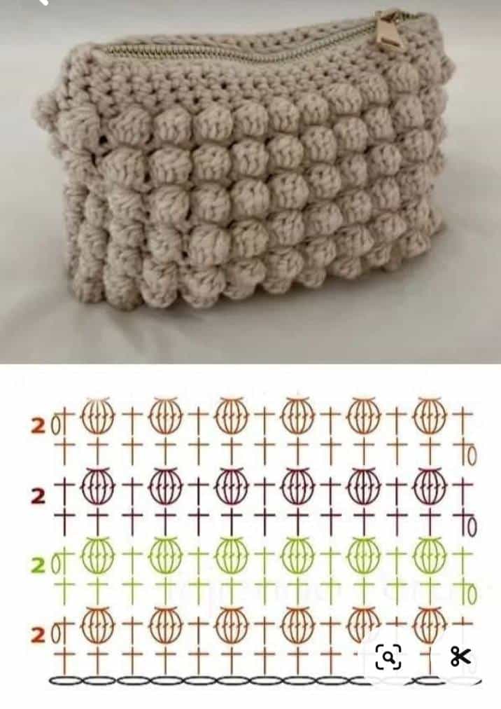 idees de pochette au crochet 2