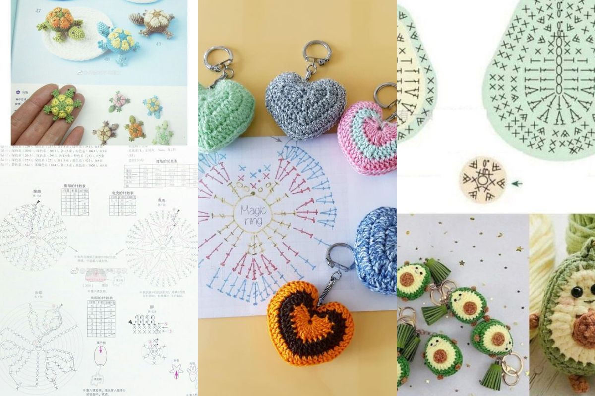 idees de porte cles au crochet a offrir 10