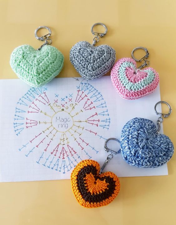 idees de porte cles au crochet a offrir 2