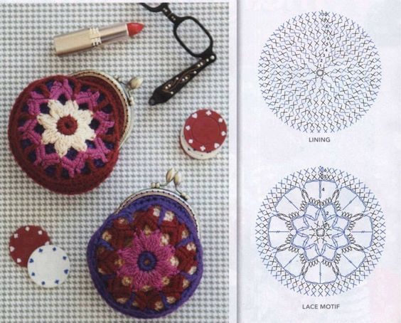 idees de porte monnaie au crochet pour les cadeaux de noel 4