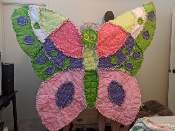 idees de tapis papillon chutes de tissu 7