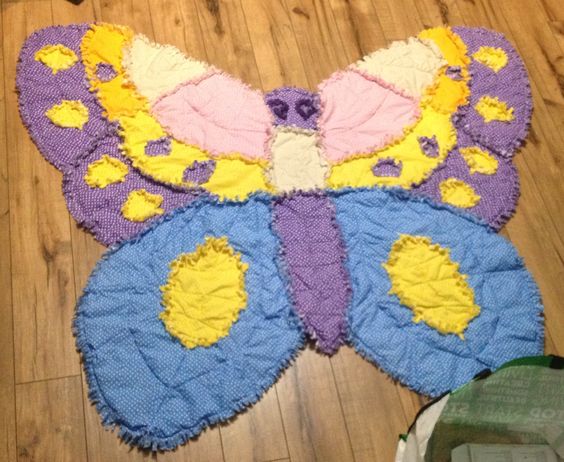 idees de tapis papillon chutes de tissu 8