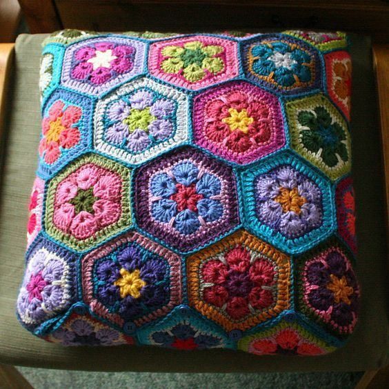 idees hexagone crochet
