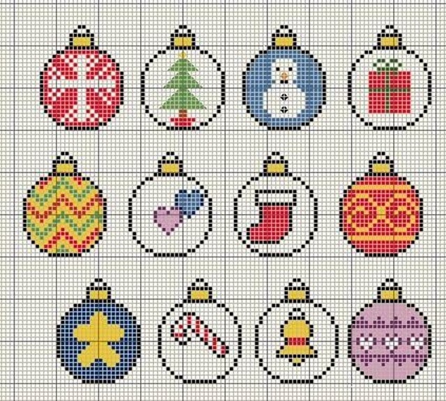 idees mignonnes de point de croix pour noel 5