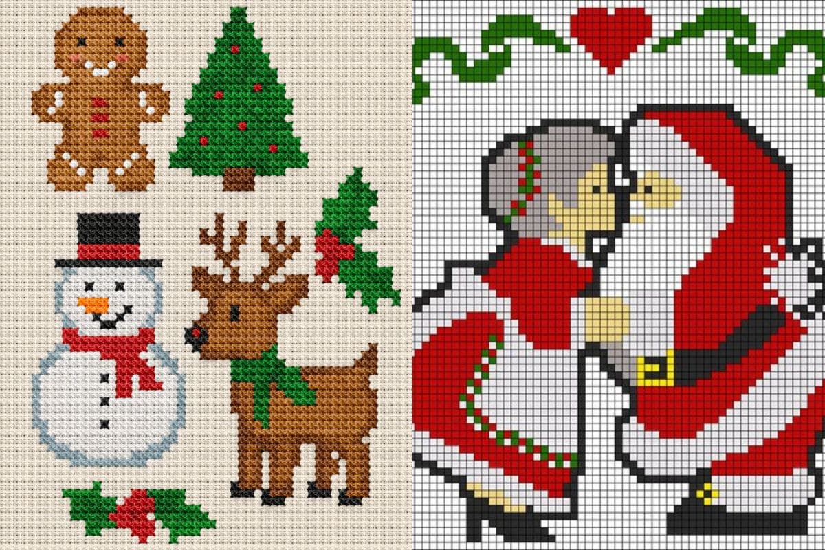 idees mignonnes de point de croix pour noel 7