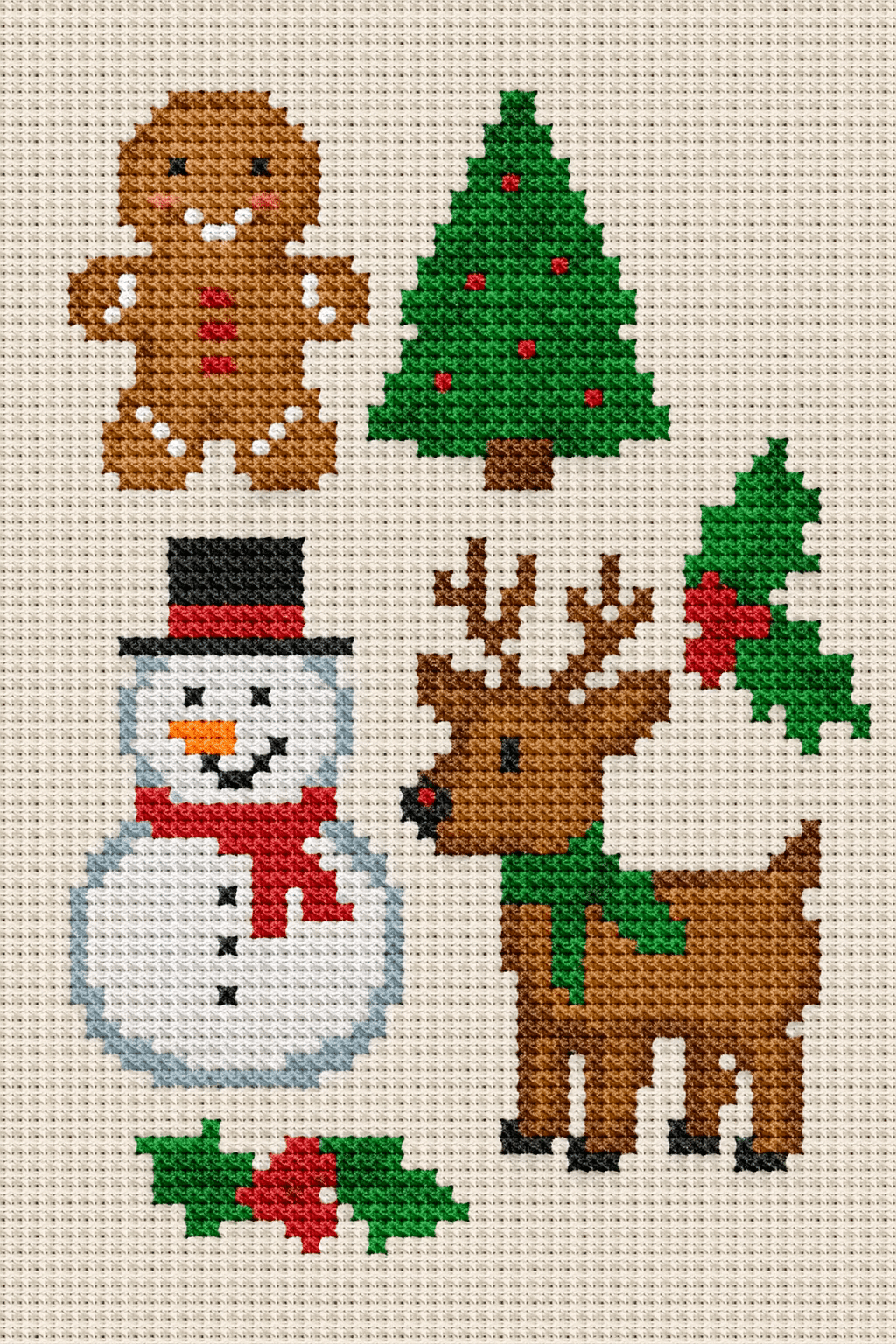 idees mignonnes de point de croix pour noel 9