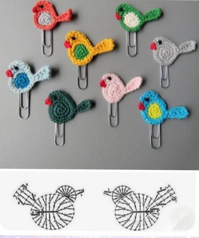 Idées mignonnes de trombones au crochet : Mini créations adorables idees mignonnes de trombones au crochet 5