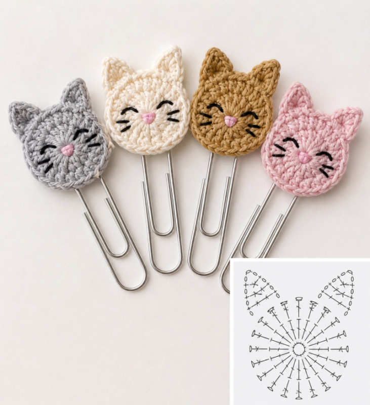 idees mignonnes de trombones au crochet 7