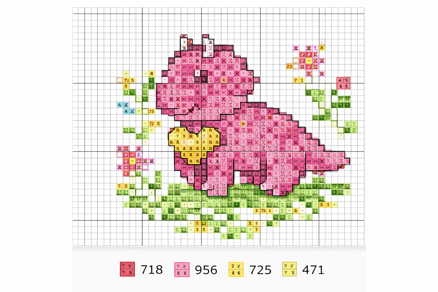 idees point de croix dinosaure 4