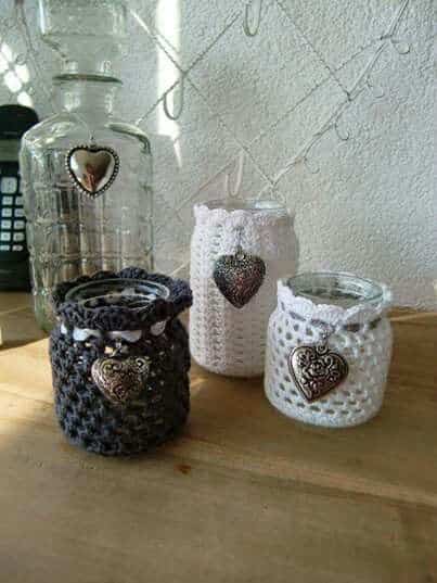 idees pour decorer des pots au crochet 6