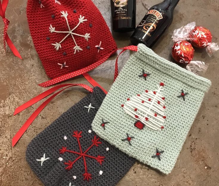 idees sac cadeau de noel au crochet